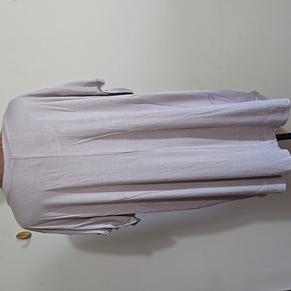 NWT!! Mono B Taupe Muscle Sleeve T-Shirt Size 3X Round Neck Stretch - Picture 5 of 8